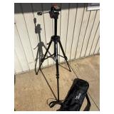Velbon adjustable camera tripod with carrying bag