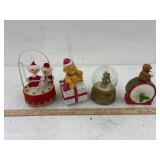 Vintage Swinging Santa Elf music box & 3 more