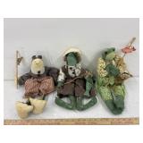 Three Fishing Frogs