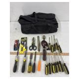 Toolbag with Stanley tools
