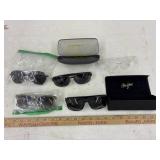 pr of Maui Jim Sunglasses, 3 others and safety one