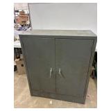 Double Door Metal Cabinet,  2 shelves