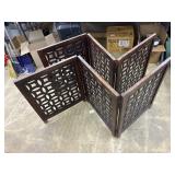 Wooden foldable dog safe, 2 pc -each 25 x 60 opeb