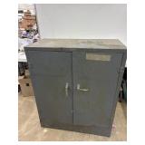 Metal Cabinet, double door,  2 shelves