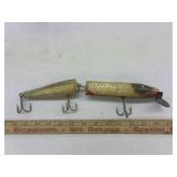 vintage Creek Chub jointed fishing lure,