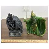Wizard candle & Gargoyle plastic statue