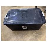 Sterilite 105 qt black tote