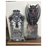 2 styrofoam tomb stones approx 36"tall