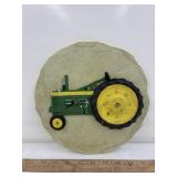John Deere looking ceramic plaque 10"