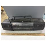 Panasonic radio cassette player, radio plays