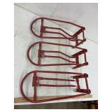 3 wall mount saddle holders