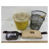 Minno pail & Fihing Partner, Tackle box you wear