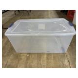 105 quart tote, clear