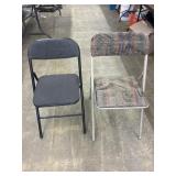 2 padded folding chairs
