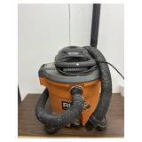 Ridgid 12 gallon, 5 hp shop vac, runs