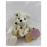 Bianca, Brass Button Bear w/tag, like new