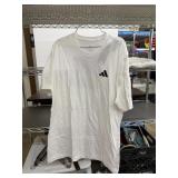 2 Adidas White T-Shirts, Size L