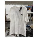 2 Adidas white T-Shirts, size L