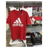 2 Adidas red  T-Shirts, Size M