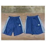 2 Adidas Mens Navy Shorts, Size M