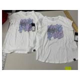 2 Adidas girls tops, Size L (14)