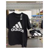 2 Adidas black t-shirts, size S