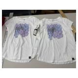 2 Adidas girls tops, Size L (14)