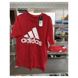 2 Adidas red t-shirts size S