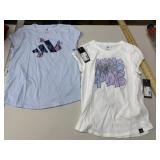 2 Adidas girls tops, size L (14)