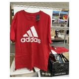 2 Adidas red T-Shirts, size L