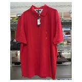Tommy Hilfiger red shortsleeve polo shirt size XXL