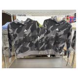 2 Adidas Boys camo hoodies, size S