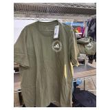 3 Adidas mens t-shirts, olive, size L