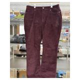 Lee corduroy pants, burgandy, no tags size 16