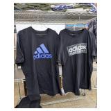 2 Adidas t-shirts, black, size XL