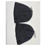 2 Adidas womens black knit beanies