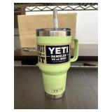 Yeti Rambler 35oz mug w/straw, key lime