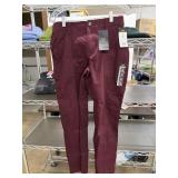 Lee Midrise Utility pant, burgandy, size 8M