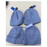 4 Adidas ash blue knit beanies