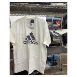 2 Adidas t-shirts, white/camo, size L