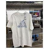 3 Adidas mens t-shirts, white/shoe, size L