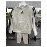 Adidas 2 pc pullover jog set, size 4