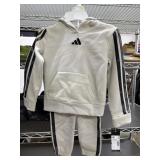 Adidas 2 pc pullover jog set, size 4