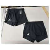 2 Adidas Mens running shorts, size S