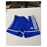 Adidas womens shorts, royal blue, size M