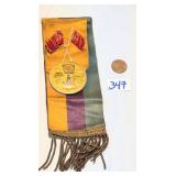 2- Early Masonic Ribbons King William Memoriam LOL