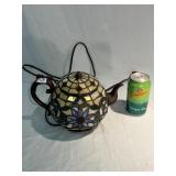Tiffany Style Stained Glass Teapot Lamp