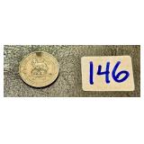 1918 Great Britain George V Sixpence Silver Coin