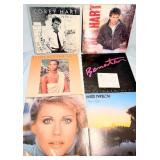 Six Vintage Vinyl Records 1980's