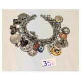 Sterling Silver Charm Bracelet